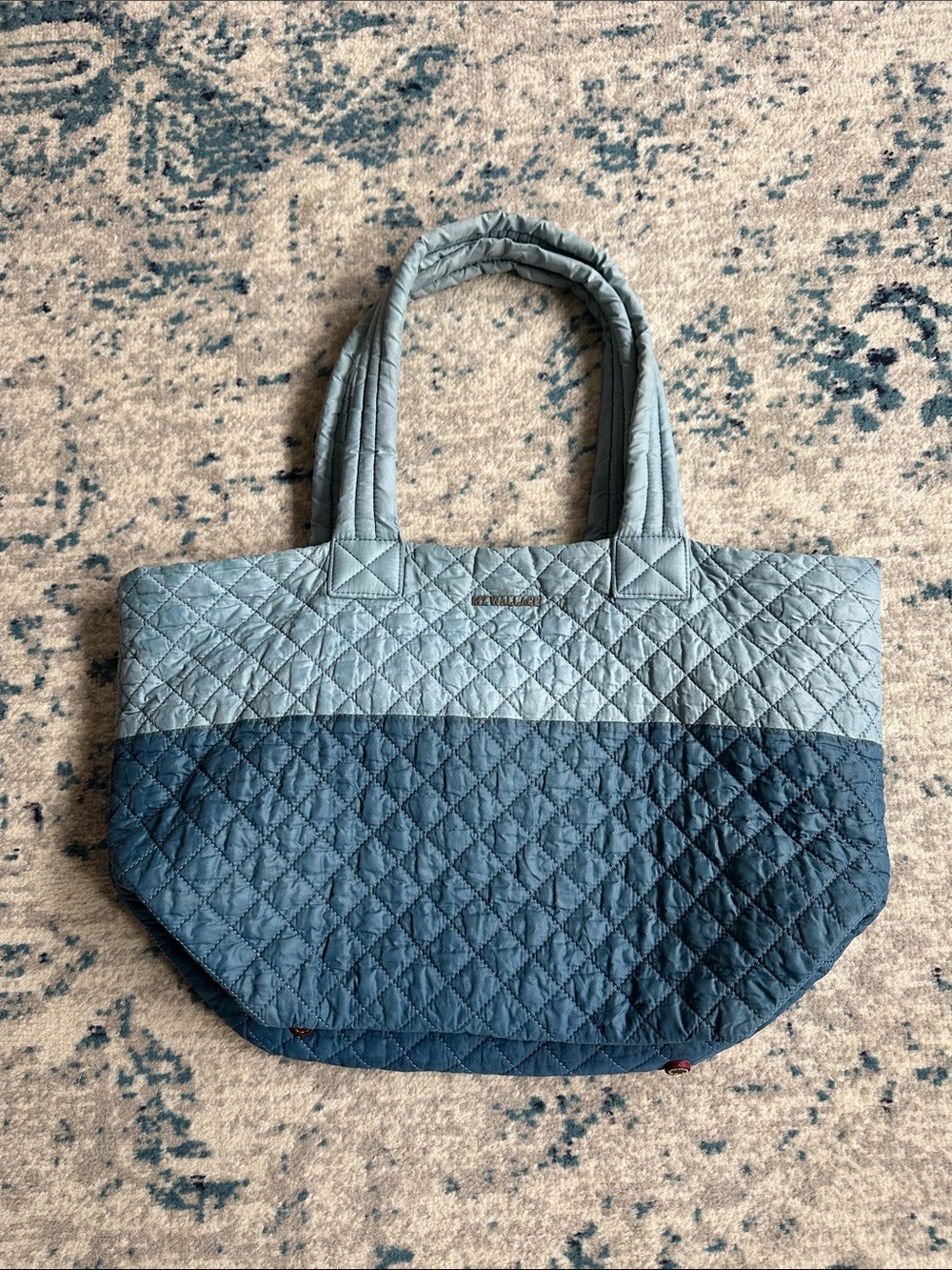 MZ Wallace Metro Tote, Medium, color block blue